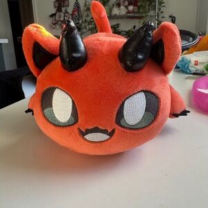MeeMeows Catface Devil Plush Orange Black Horns Wings Stuffed Toy